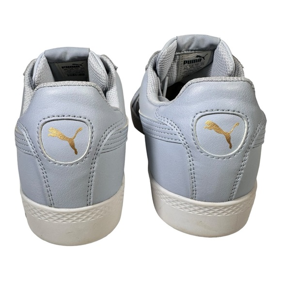 New Puma Smash Leather Halogen Light Blue Sneakers Women Size 11 Shoes - Picture 6 of 9